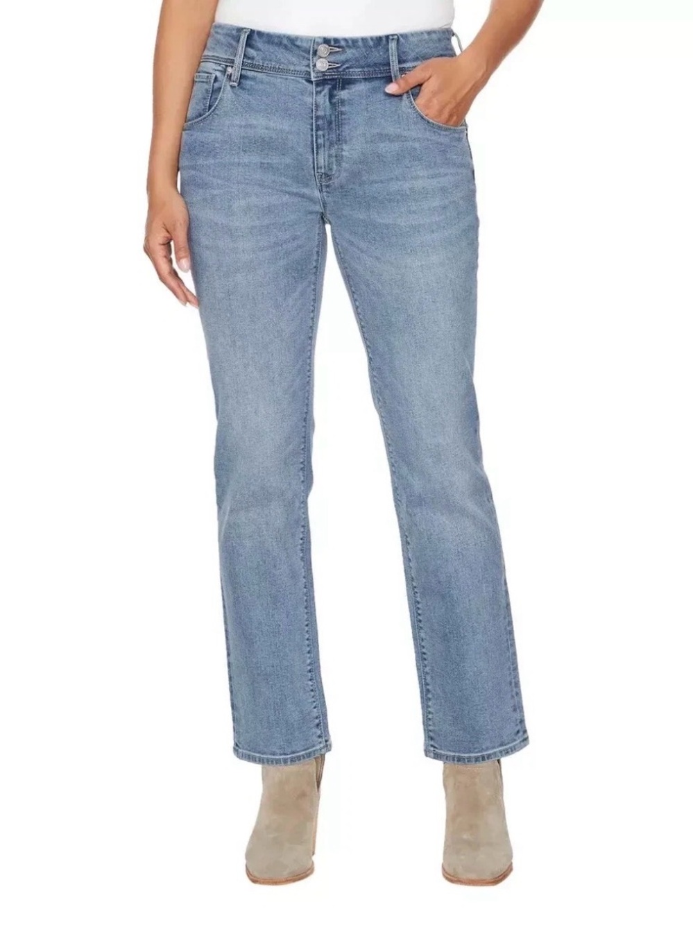 Hudson Jeans Straight Leg in Light Blue Denim size 8/29
